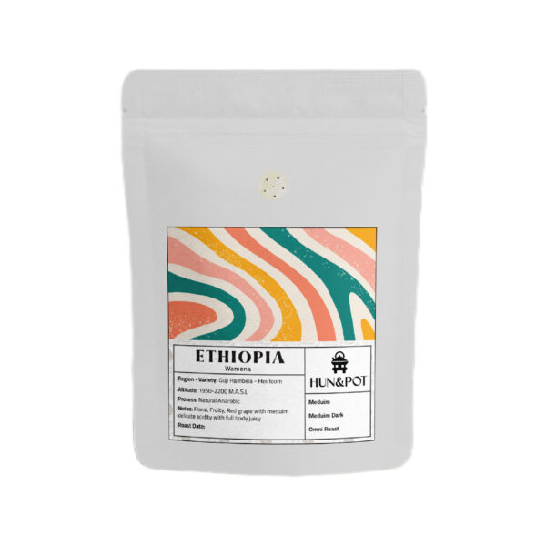 Ethiopia Wamena Medium Dark Roast Coffee Beans – Floral, Fruity & Red Grape Notes