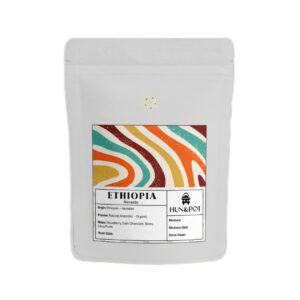 Ethiopia Nensebo Medium to Medium Dark Roast Organic Coffee Beans – Strawberry, Dark Chocolate & Citrus Fruits